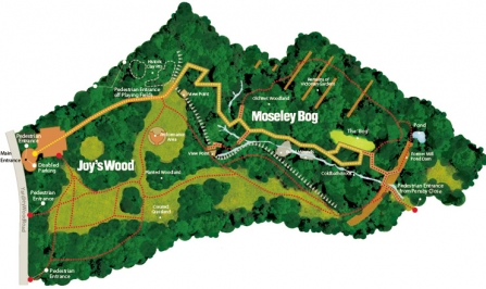 Map of Moseley Bog