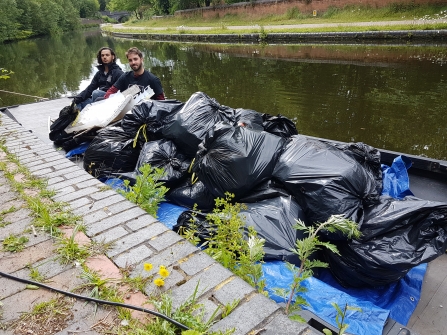53 bags of plastic fished out of Birmingham canals