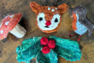 Festive Ornament Felting