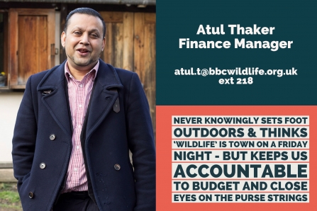 Atul Thaker, Finance Manager, atul.t@bbcwildlife.org.uk