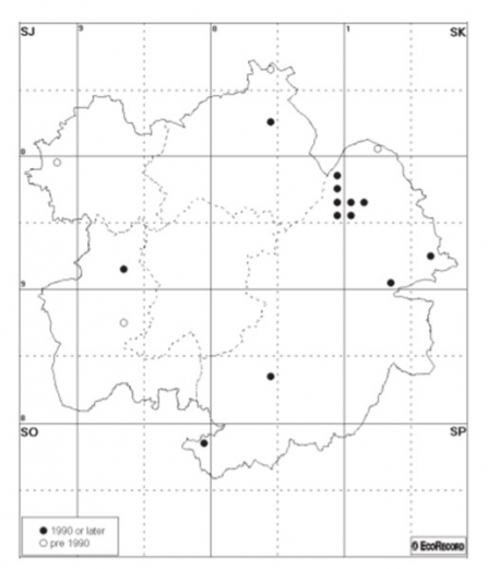 Map of Stoat records across Birmingham and the Black Country