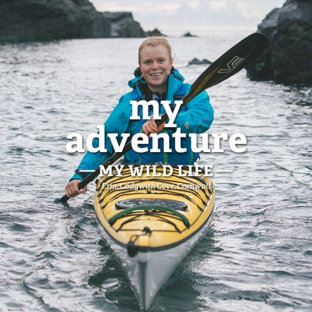 Erin in a sea kayak