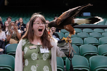 Young people enjoying the Championing Nature celebration event at Wimbledon