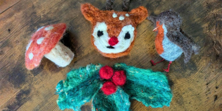 Festive Ornament Felting