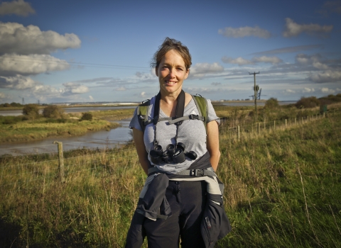 Elaine on a nature reserve